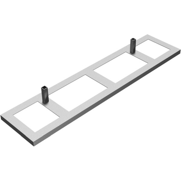 Stein HGS Aufsatzteil für Lager- und Transporttraverse für Schrankenzäune kombiniert mit Fußplatten, 32000-a