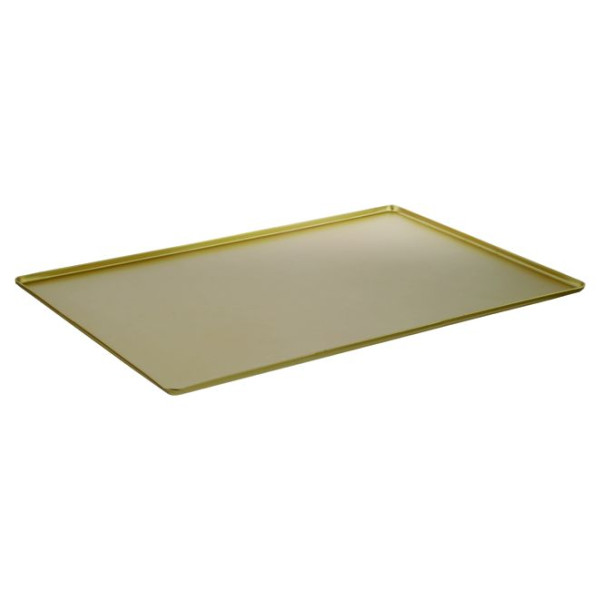 Schneider Ausstell-/Thekenblech "gold", Alu, eloxiert, 200 x 600 x 20 mm, 154074