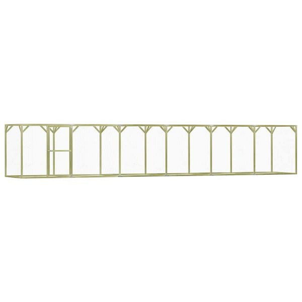 vidaXL Hühnerkäfig 9x1,5x1,5 m verzinkter Stahldraht, 170745