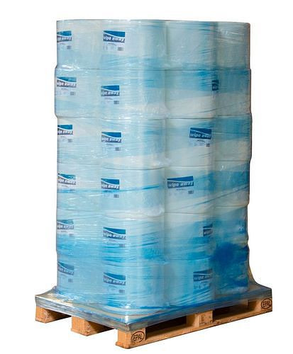 DENIOS Saugstarke Reinigungstücher aus Zellulose, besonders weich, weiß, 1 Palette, 36 Rollen, 289746