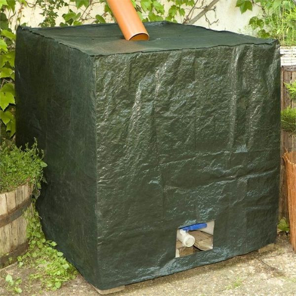 NOOR IBC Container Cover Premium Wassertank Abdeckung grün 200 g/m², 045HUELLPRO