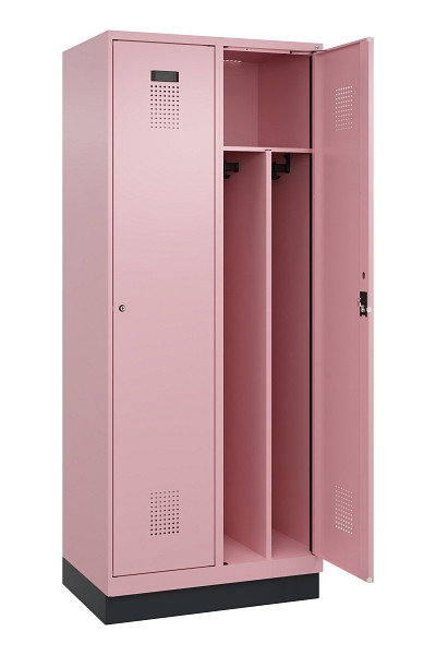 C+P Spind Evolo PLUS, mit Sockel, 2 Abteile, 1950x800x500mm, 3015/3015, Verschluss Zylinderschloss, 049020-22F S10051