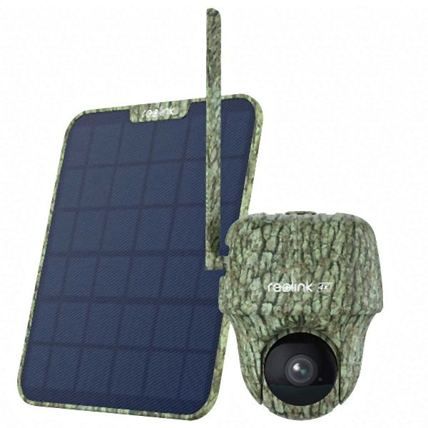REOLINK Go Series G450 mit Solarpanel 2 4G LTE 8 MP Wildkamera mit 360º Rundumsicht, Schwenk- und Neigefunktion, Erkennung von Tieren, rlg45sp2