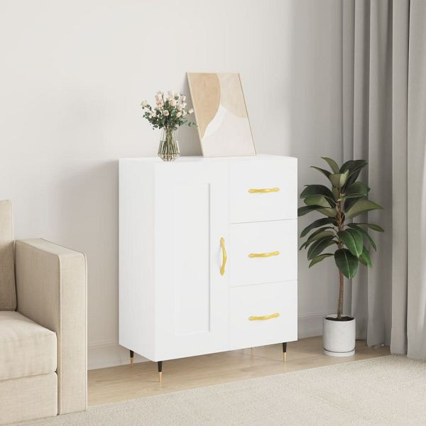 vidaXL Sideboard Weiß 69,5x34x90 cm Holzwerkstoff, 830236