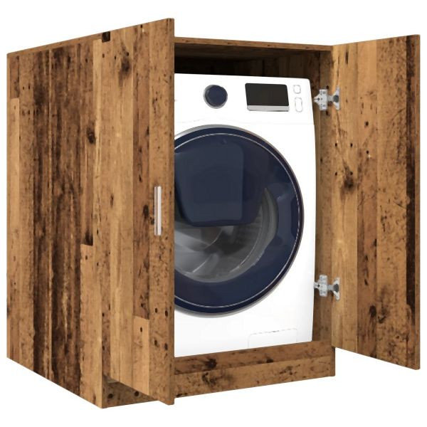 vidaXL Waschmaschinenschrank Altholz-Optik 70,5x71,5x91,5 cm, 856640