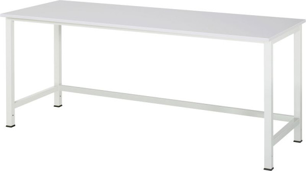 RAU Werktisch Serie 900, Melamin-Platte, 2000x825x800 mm, 03-900-1-M22-20.12