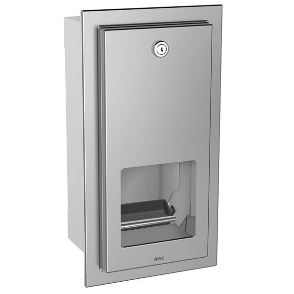 KWC WC-Doppelrollenhalter, Rodan, Edelstahl, 184x341x138 mm, Unterputz, 2000090073