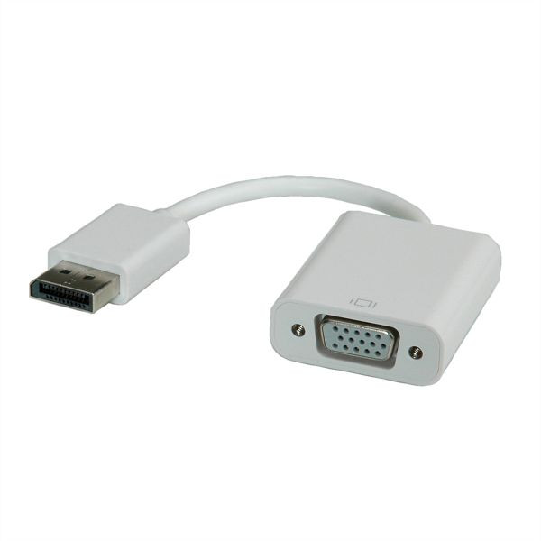 ROLINE DisplayPort-VGA Adapter, Version 1.2, DP ST - VGA BU, Aktiv, 12.03.3146