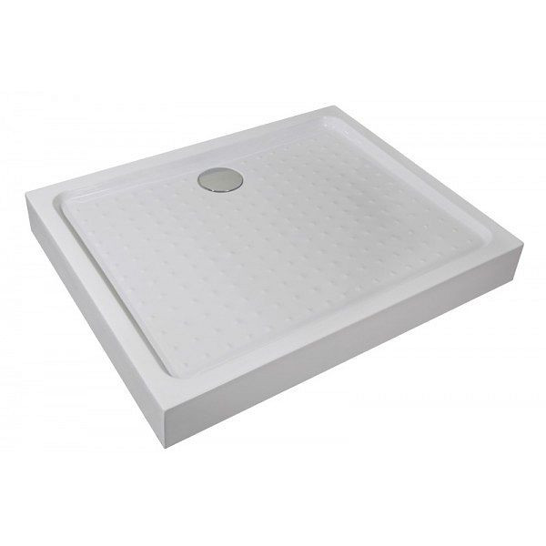 Sanotechnik ABS Eckbrausetasse, Abmessungen 80x100x12,5cm, P108