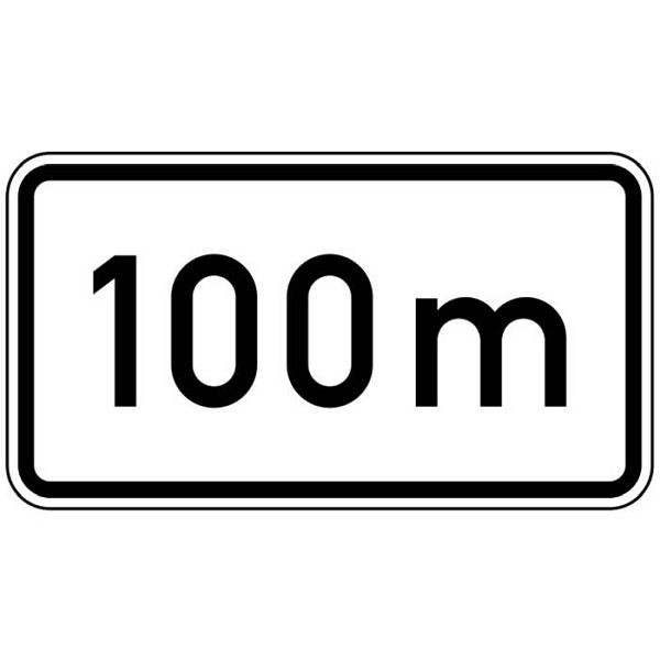 Stein HGS Entfernungsangabe in m (nur volle 50er) Nr. 1004-30, 330x600mm /RA2/Alform, 1004-30-222