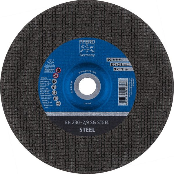 Pferd Trennscheibe EH 230-2,9 SG STEEL, VE: 25 Stück, 61324322