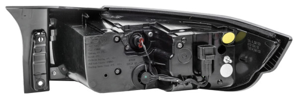 HELLA Heckleuchte - Hybrid - für u.a. Range Rover Evoque Convertible (L538) - Blackpack - grau - ECE/CCC - links, 2SK 012 379-491