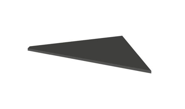 Kerkmann Verkettungsplatte Holzdekor, B 850 x T 850 x H 680-820 mm, Farbe: anthrazit, 11765613