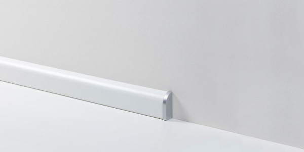 Parador Abschlusskappen Typ 2 für Sockelleisten SL 2, Alu-Optik, links und rechts, 341494