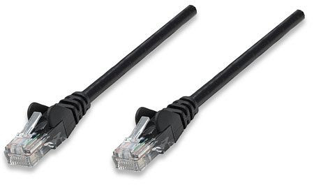INTELLINET Netzwerkkabel, Cat5e, U/UTP, CCA, RJ45-Stecker/RJ45-Stecker, 7,5 m, schwarz, 320788