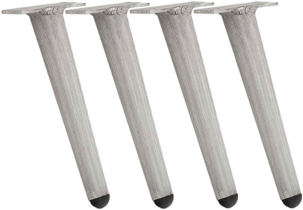 CLP 4er Set Möbelfüße 26 cm, hellgrau, 323139, 4255716302429