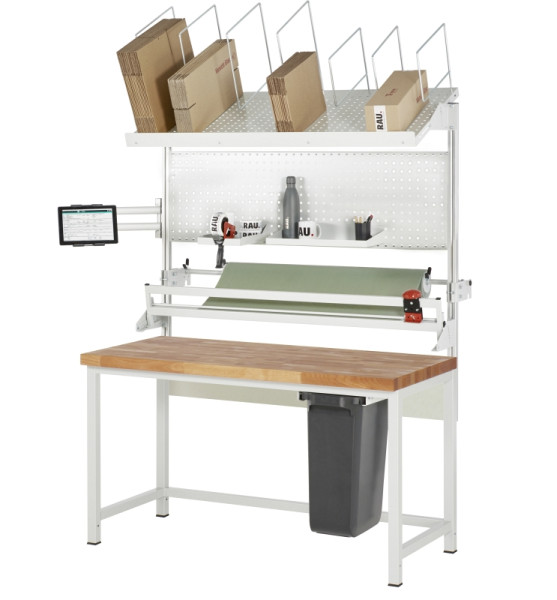 RAU Packtisch Komplettset 06, WB-8000, B1500 x T700, B-Platte, 03-8000-1-157B4H-VP06.12