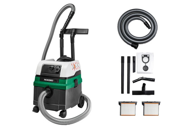 HiKOKI Nass- Trocken Rüttelsauger, 1400W, 25L, L- Klasse, RP250YBL (Karton), RP250YBLWAZ