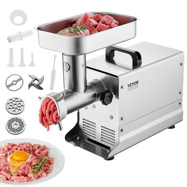 VEVOR Kommerzieller Elektrischer Fleischwolf, 2,27kg/Min Wurstfüllmaschine 300W, SYTMDDJRJSYSYQFR9V2