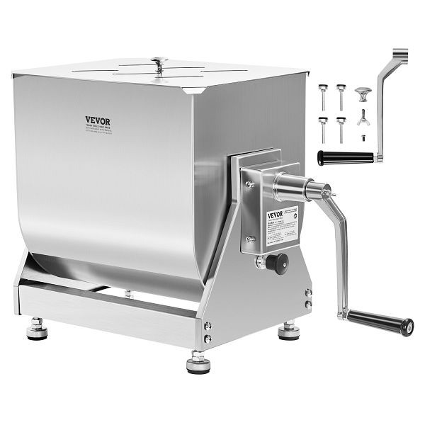 VEVOR 10L Manuelle Fleisch Mixer Wurst Hand Mixer Maschine Edelstahl, 10 L, BXGRLJBJ10LDVHTR1V0