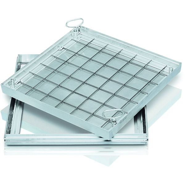 ZARGES Schachtabdeckung Aluminium 300 x 300 mm, 47000, 4003866470006