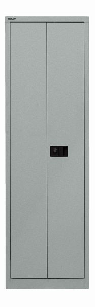 Bisley Flügeltürenschrank Universal, 4 Fachböden, 5 OH, silber, E782A04B6355