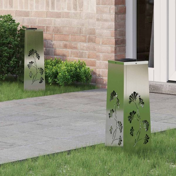 vidaXL Solar LED Weg Licht 2 pcs Rostig Wetterfeststahl, 879756