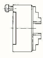 Röhm ES 250, 4-Backen, DIN 6351, Form A, Stahlkörper, 111797