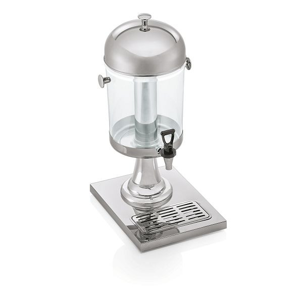 WAS Getränkedispenser, 8,5 Liter, 27 x 35 x 59 cm, Chromnickelstahl, 9930085