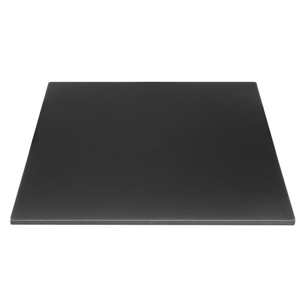 Bolero Mattschwarz Quadratische Tischplatte für draußen 700mm, FU530
