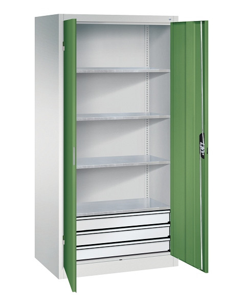 C+P Werkzeugschrank Acurado, H1950xB930xT600mm, 7035/6011, 8922-503 S10157