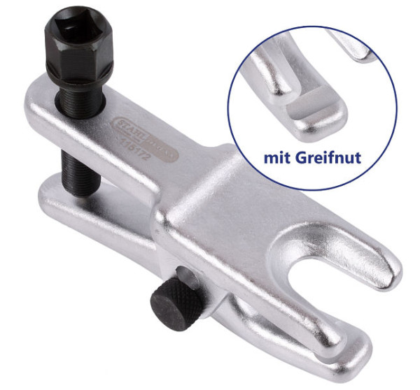 Stahlmaxx Ausdrücker für Kugelgelenk mit Greifnut, feststellbar, geschmiedet, XXL-115172