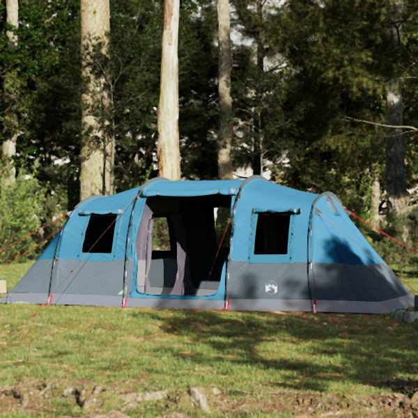 vidaXL Tunnel-Familienzelt 6 Personen Blau Wasserdicht, 4009417