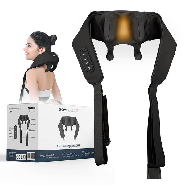 HOME DELUXE Nackenmassagegerät CIRO, Schwarz, 60355