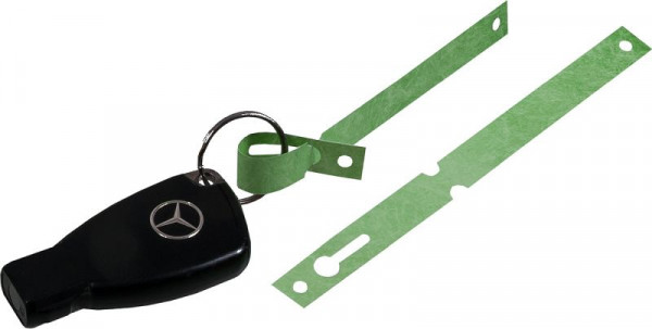 Eichner Schlüsselanhänger aus Tyvek, grün, VE: 1000 Stück, 9219-00816