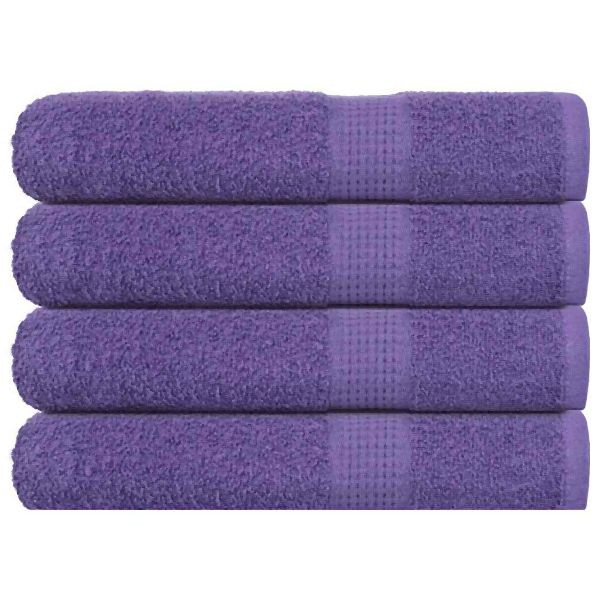 vidaXL Handtücher 4 Stück Lila 100x200 cm 360 g/m² 100% Baumwolle, 136891