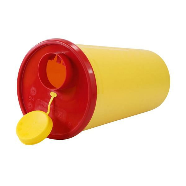 WERO Kanülensammler, 0,2 Liter aus Polypropylen, gelb, rund, 266070