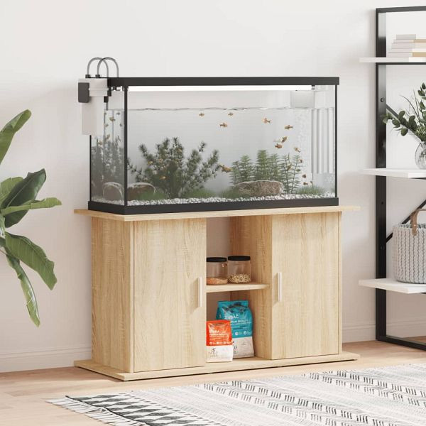 vidaXL Aquariumständer Sonoma-Eiche 101x41x58 cm Holzwerkstoff, 833610