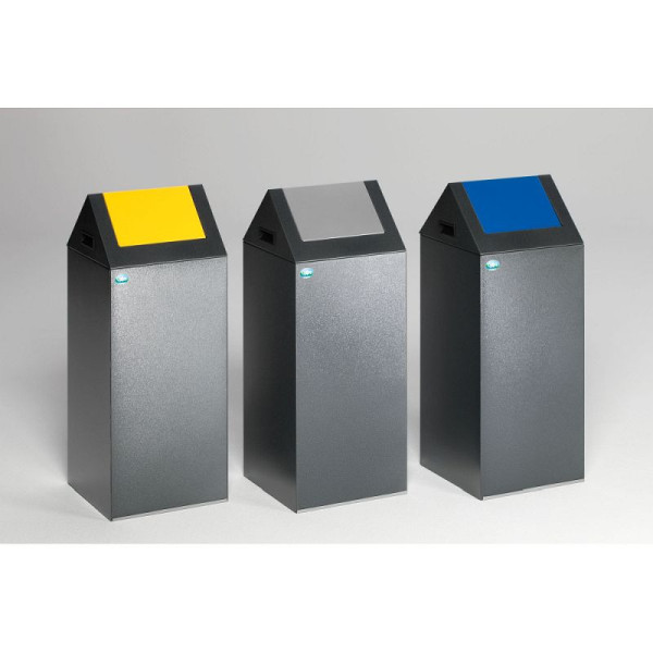 STEIN HGS Wertstoffsammelgerät WSG 55 S, selbstlöschend, Antiksilber, Antiksilber, enzianblau (RAL 5010), 82058.0002