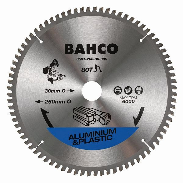 Bahco Kreissägeblatt, 216 mm, 48 Zähne, Trapezverzahnung für Alu+Kunststoff, 8501-18S