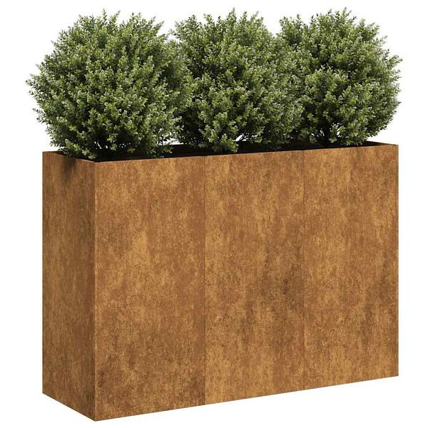 vidaXL Pflanzkübel Rostig 120x40x80 cm Wetterfester Stahl, 860723
