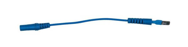 KS Tools 4,0 mm Eingangsbuchse auf 6,0 mm Prüfadapterstecker flach (blau), 150.0966