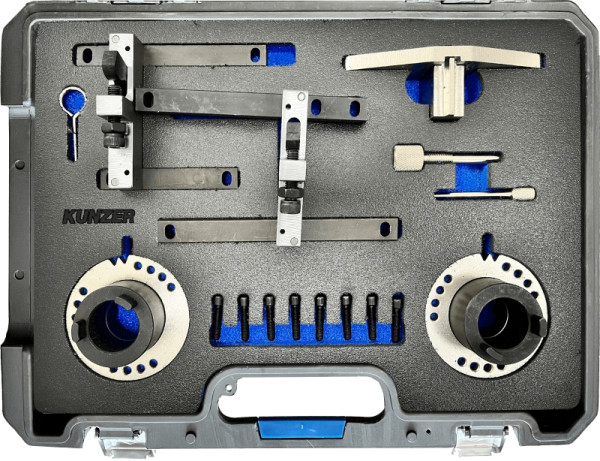 Kunzer Motor-Einstellwerkzeugsatz FORD Für Reparaturarbeiten an 1.0-Liter-EcoBoost- Dreizylinder-Benzinmotoren ab Baujahr 2012, 77M304
