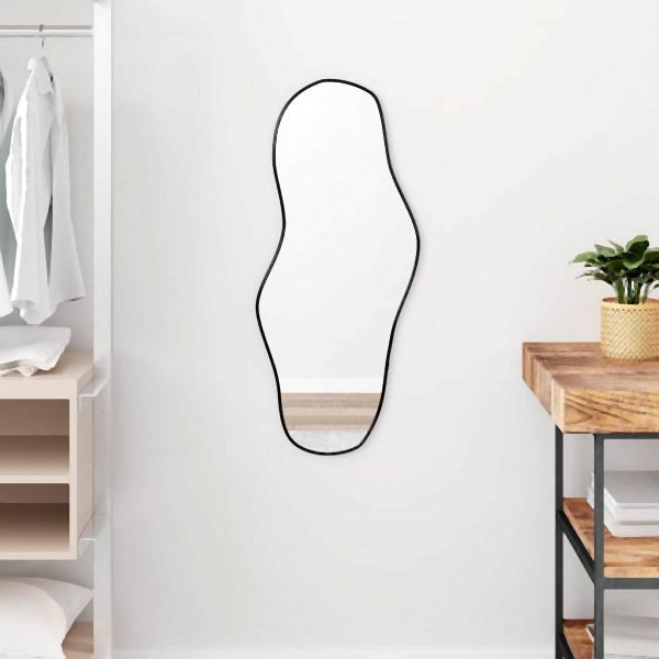 vidaXL Wandspiegel Schwarz 80x35 cm Abmessung, 348266, 8720287166634