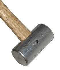 DINOSAURIER Alu Hammer 350 Gramm, Standard, Länge des Holstiels 266 mm, Gesamtlänge 317 mm, Breite Hammerkopf 78 mm, HH 660 ALH35