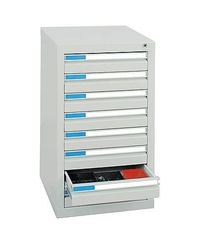 stumpf Schubladenschrank Esta mit 8 Schubladen, grau, B 500 mm, H 900 mm, 251940