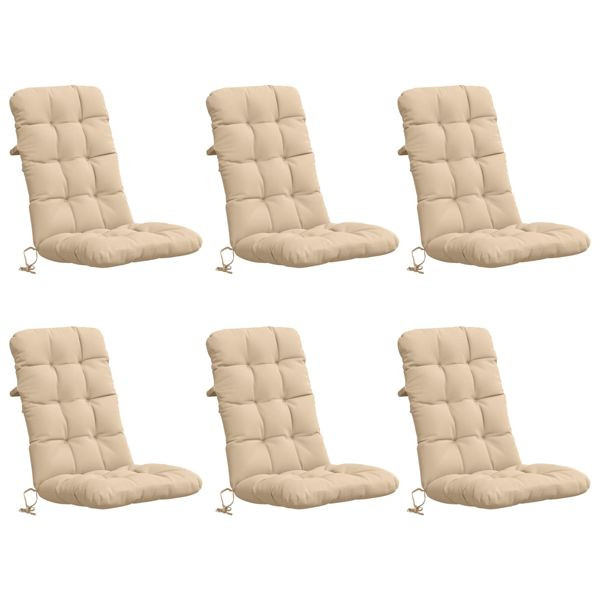 vidaXL 6-teiliges Hochlehner Kissenset VIANEN 6 pcs 100 % Polyester, 953781