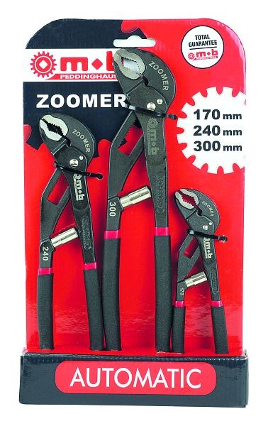 Peddinghaus Wasserpumpenzangen-Set 'ZOOMER' 3-teilig - 170, 240 und 300 mm, 6483030001