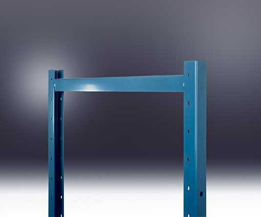 Manuflex Regalrahmen REGISTRA Premium, farbig und aufstellfertig verschweißt, brillantblau, HxBxT = 2250 x 30 x 300 mm, RA3105.5007