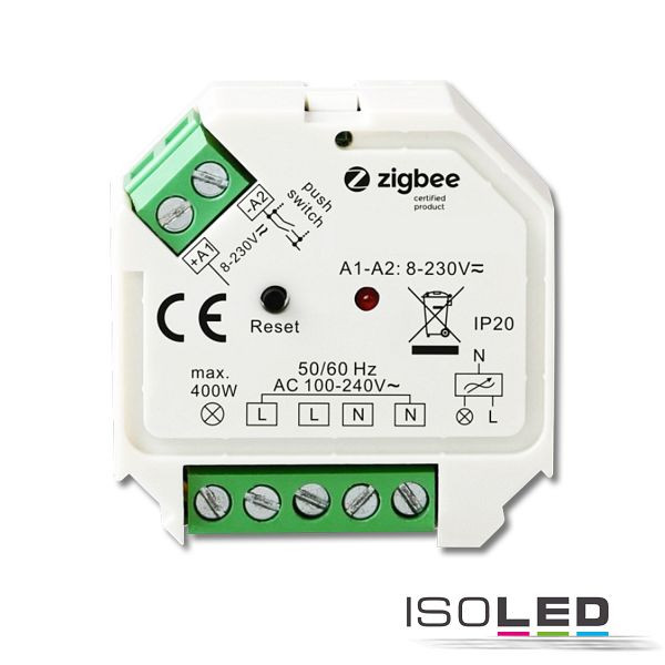 ISOLED ZigBee 3.0/Push Universal Triac-Dimmer 230V, 200VA, 114728